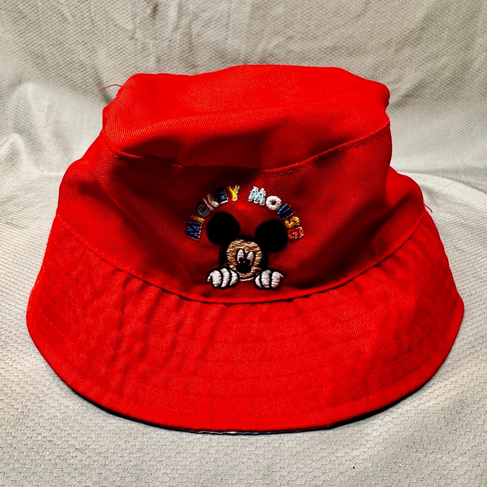 Disney Jr  Mickey Mouse Embroidered Patterned Reversible Bucket Hat - Kids